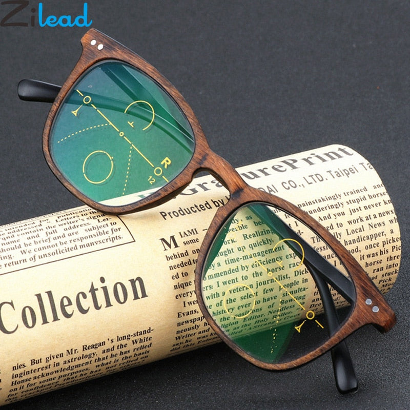 Wood Plastic Reading Glasses Men