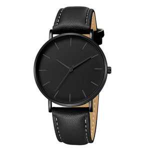 Watch mens Leather